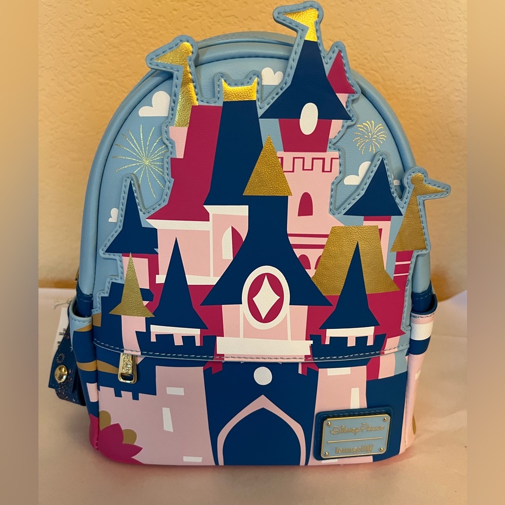 Disneyland Paris Castle Loungefly Backpack and Ears Holder Combo